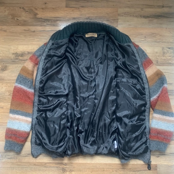 🦙Alpaca Wool🦙WALIKI Cardigan Full Zipper & Lined Gorgeous Colorway  Pockets too! - Picture 3 of 16